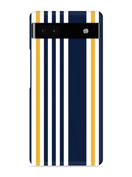 Seamless Stripe Pattern Snap Case for Google Pixel 6A Zapvi