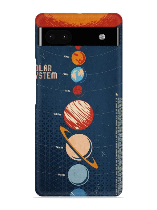 Solar System Vector Snap Case for Google Pixel 6A Zapvi