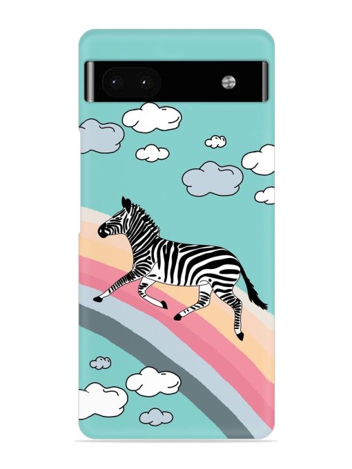 Running Zebra Snap Case for Google Pixel 6A Zapvi