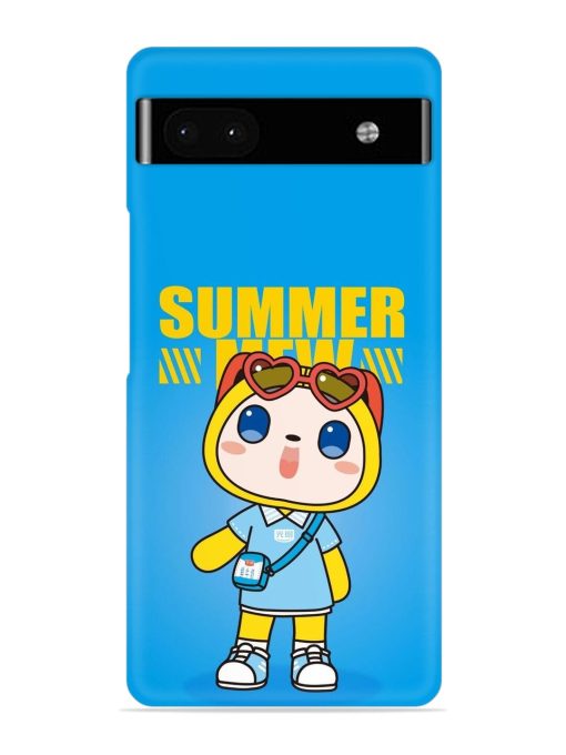 Summer Mew Cartoon Snap Case for Google Pixel 6A Zapvi