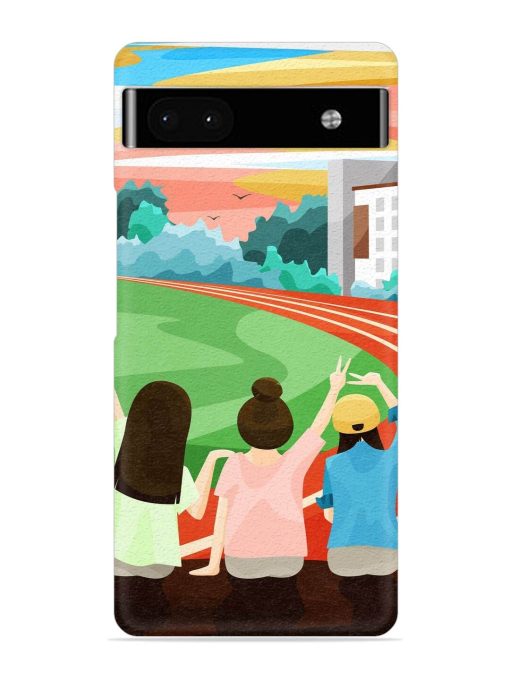 School Playground Snap Case for Google Pixel 6A Zapvi