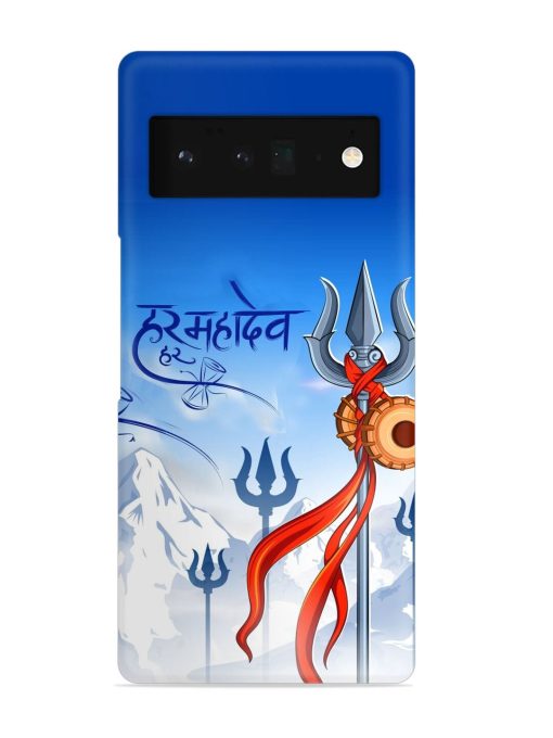 Har Har Mahadev Trishul Snap Case for Google Pixel 6 Pro Zapvi