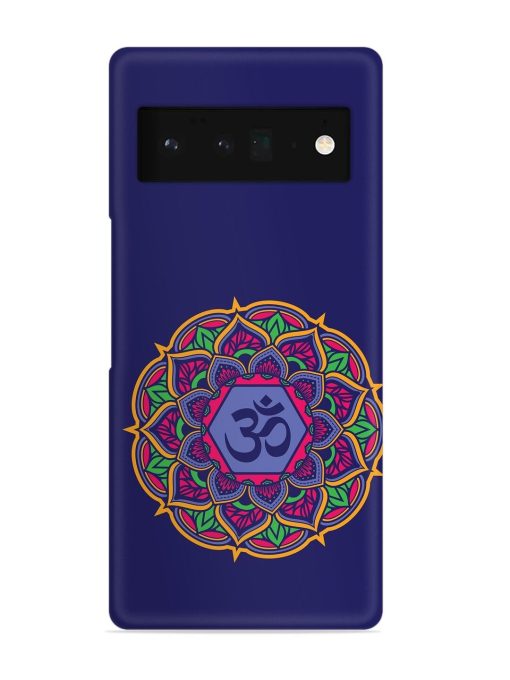 Om Mandala Art Blue Snap Case for Google Pixel 6 Pro