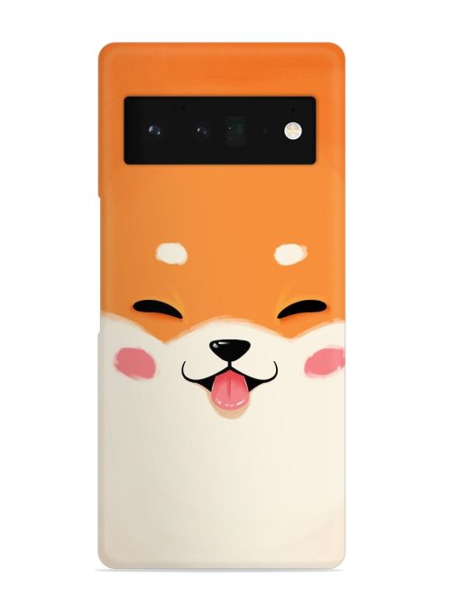 Cute Dog Face Vector Snap Case for Google Pixel 6 Pro Zapvi