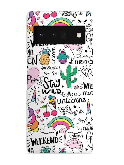 Unicorn Ice Cream Snap Case for Google Pixel 6 Pro Zapvi