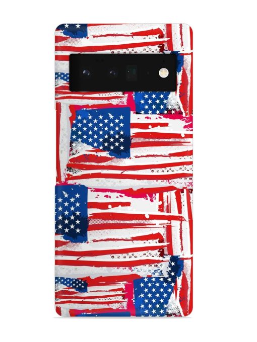 Usa Flag Seamless Snap Case for Google Pixel 6 Pro Zapvi