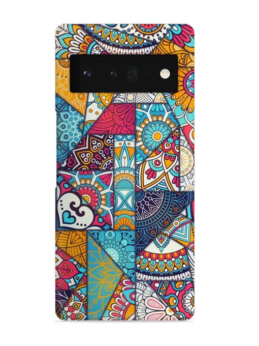 Patchwork Pattern Vintage Snap Case for Google Pixel 6 Pro Zapvi