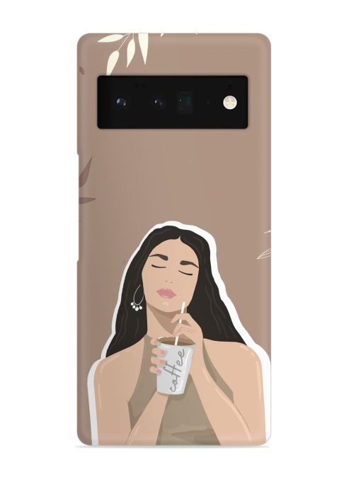 Girl With Coffee Snap Case for Google Pixel 6 Pro