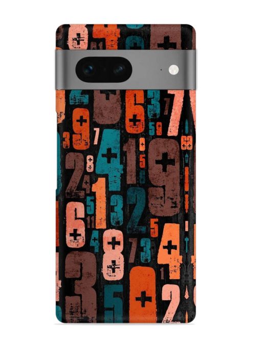 0 To 9 Art Snap Case for Google Pixel 7 Zapvi