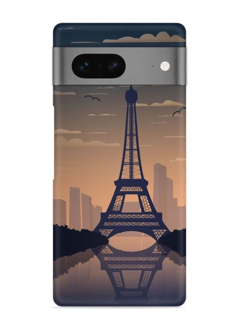 France Paris Eiffel Tower Gradient Snap Case for Google Pixel 7 Zapvi