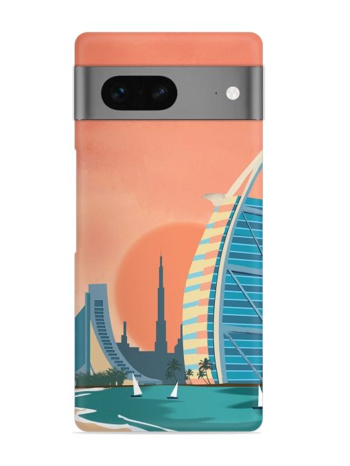 Dubai Architectural Scenery Snap Case for Google Pixel 7 Zapvi