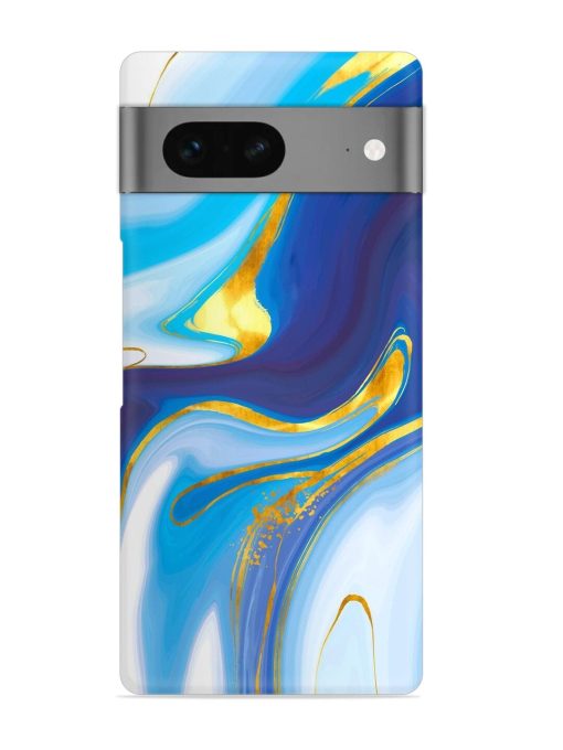 Watercolor Background With Golden Foil Snap Case for Google Pixel 7 Zapvi