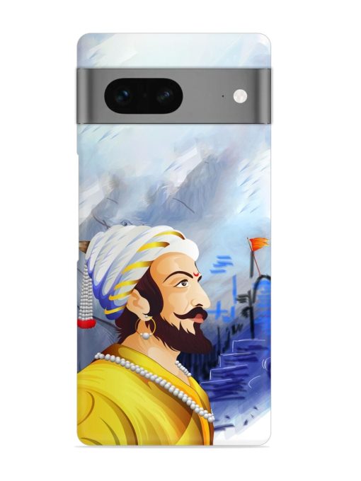 Shivaji Maharaj Color Paint Art Snap Case for Google Pixel 7