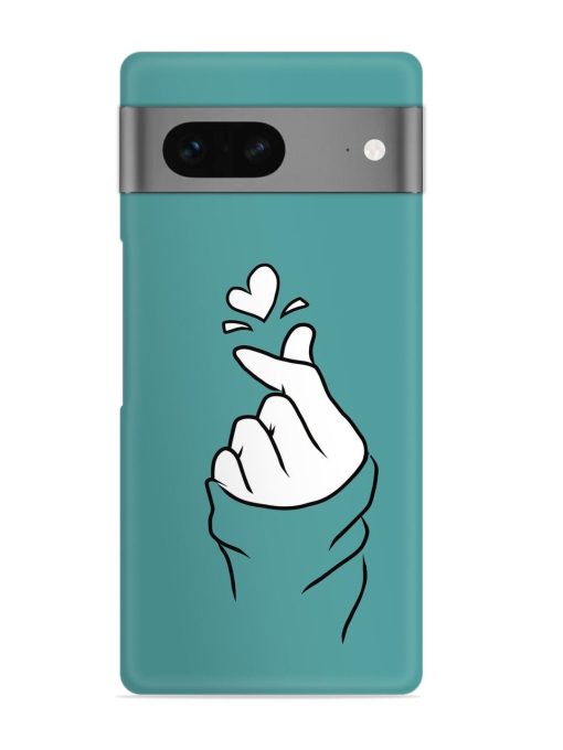 Korean Heart Sign Art Snap Case for Google Pixel 7 Zapvi