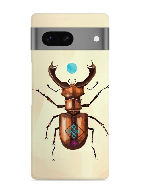 Stag Beetle Vector Snap Case for Google Pixel 7 Zapvi