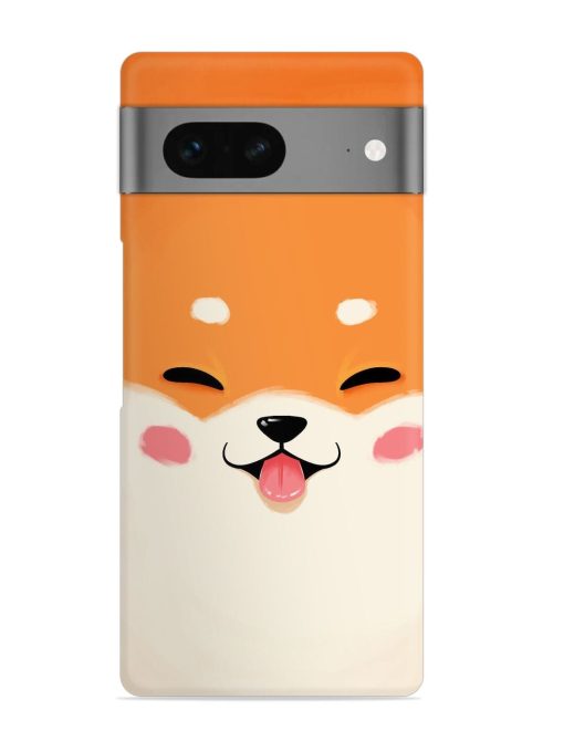 Cute Dog Face Vector Snap Case for Google Pixel 7 Zapvi