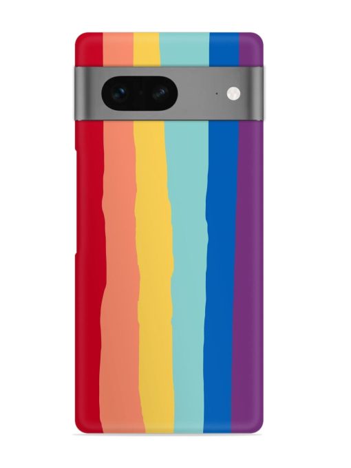 Rainbow Genuine Liquid Snap Case for Google Pixel 7