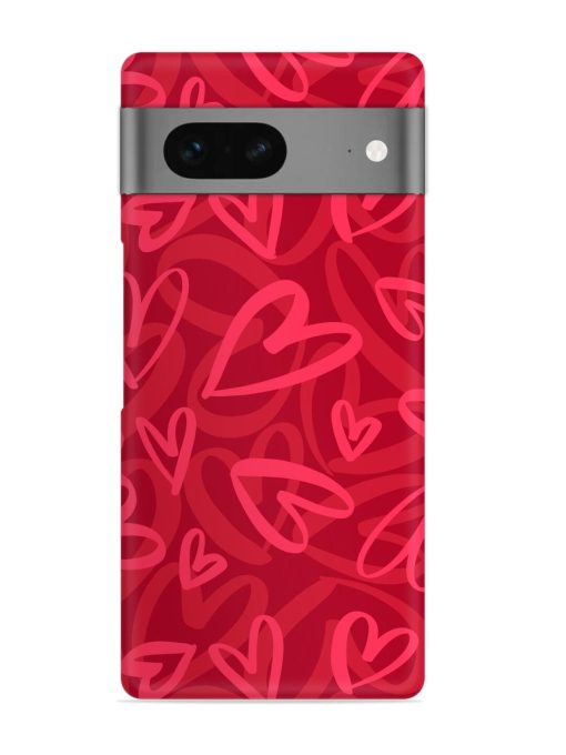 Seamless Romantic Pattern Snap Case for Google Pixel 7 Zapvi