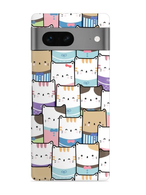 Cute Adorable Cat Snap Case for Google Pixel 7 Zapvi