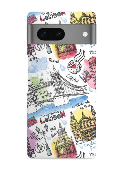 Vector London Landmark Snap Case for Google Pixel 7 Zapvi