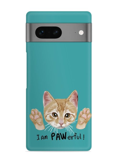 Typography Slogan Cat Snap Case for Google Pixel 7