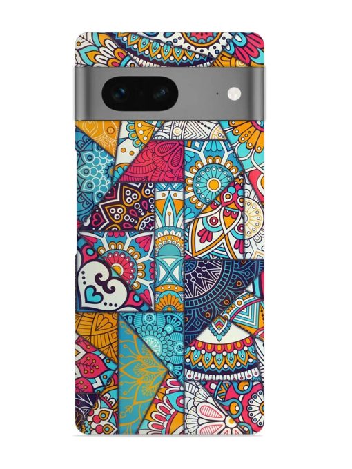 Patchwork Pattern Vintage Snap Case for Google Pixel 7 Zapvi