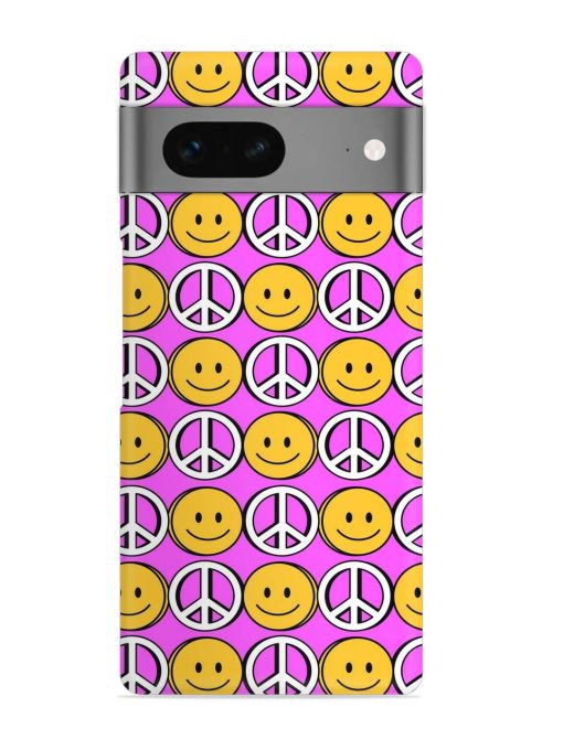 Smiley Face Peace Snap Case for Google Pixel 7 Zapvi