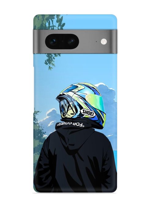 Rider With Helmet Snap Case for Google Pixel 7