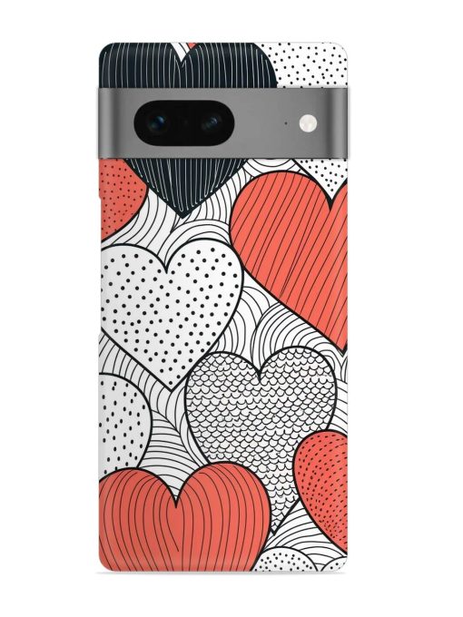 Girly Heart Seamless Snap Case for Google Pixel 7