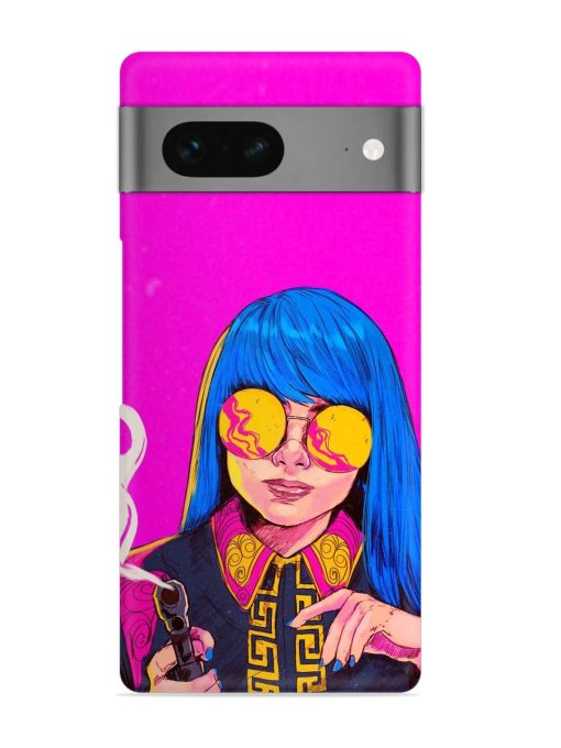 Aesthetic Anime Girl Snap Case for Google Pixel 7 Zapvi