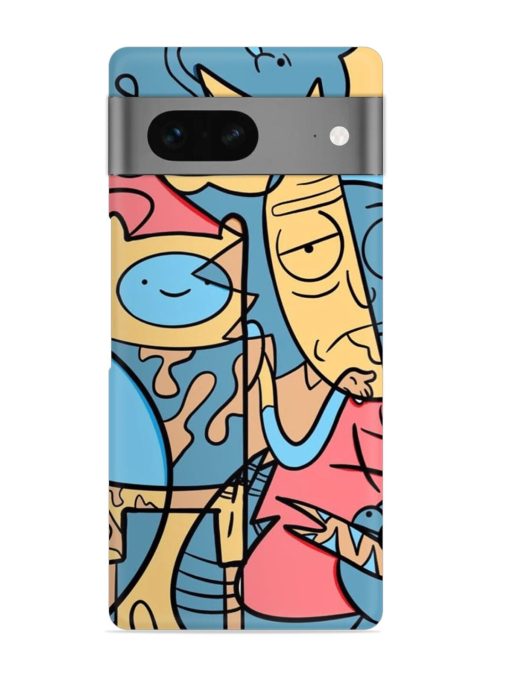 Silly Face Doodle Snap Case for Google Pixel 7 Zapvi