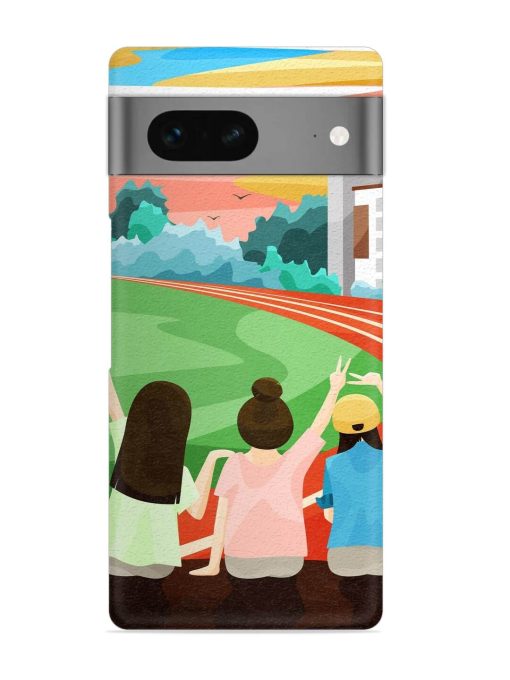 School Playground Snap Case for Google Pixel 7 Zapvi