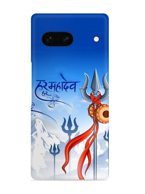 Har Har Mahadev Trishul Snap Case for Google Pixel 7A Zapvi