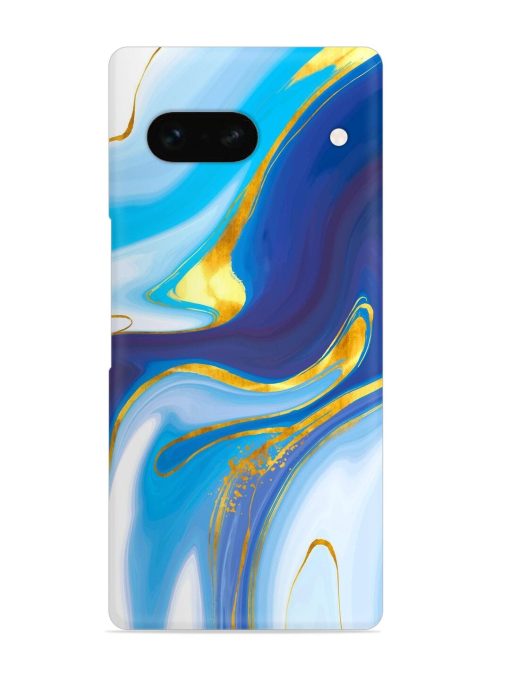 Watercolor Background With Golden Foil Snap Case for Google Pixel 7A Zapvi