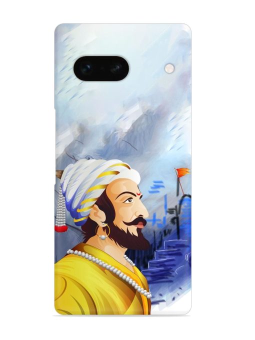 Shivaji Maharaj Color Paint Art Snap Case for Google Pixel 7A Zapvi