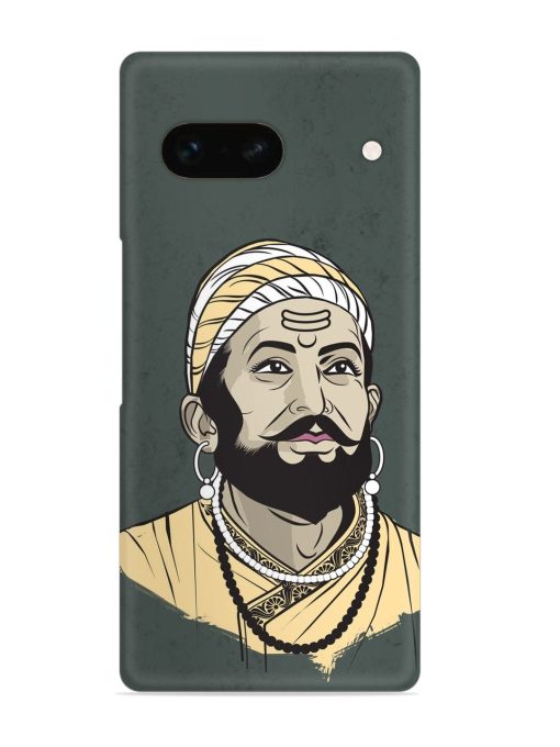 Shivaji Maharaj Vector Art Snap Case for Google Pixel 7A Zapvi