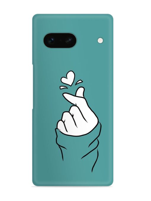 Korean Heart Sign Art Snap Case for Google Pixel 7A Zapvi