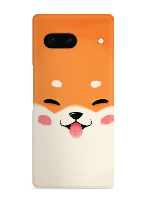 Cute Dog Face Vector Snap Case for Google Pixel 7A Zapvi