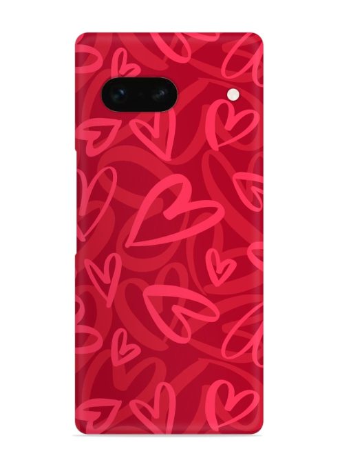 Seamless Romantic Pattern Snap Case for Google Pixel 7A