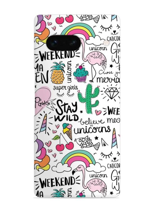 Unicorn Ice Cream Snap Case for Google Pixel 7A