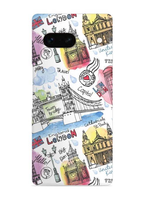 Vector London Landmark Snap Case for Google Pixel 7A Zapvi