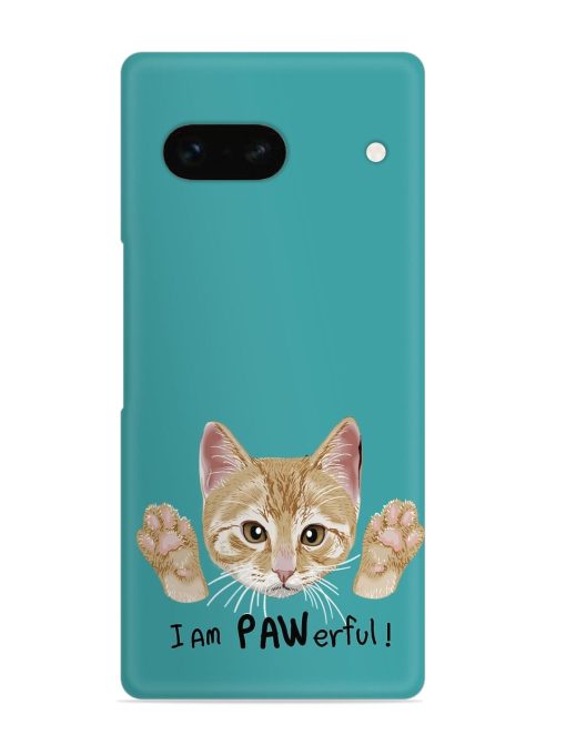 Typography Slogan Cat Snap Case for Google Pixel 7A Zapvi