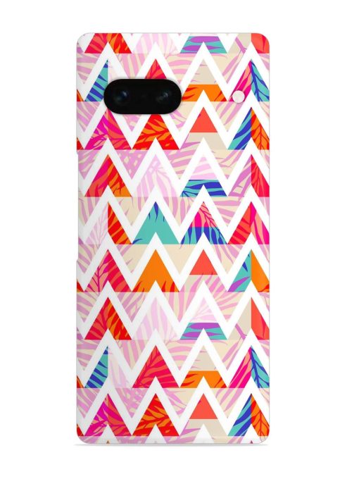 Abstract Triangle Background Snap Case for Google Pixel 7A Zapvi