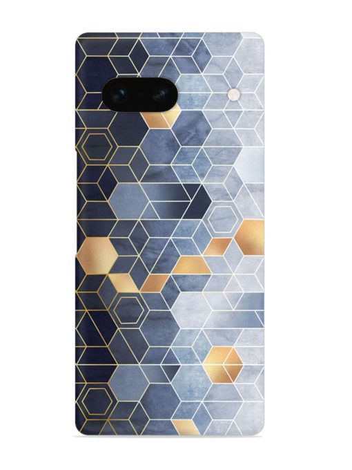 Geometric Abstraction Hexagons Snap Case for Google Pixel 7A Zapvi