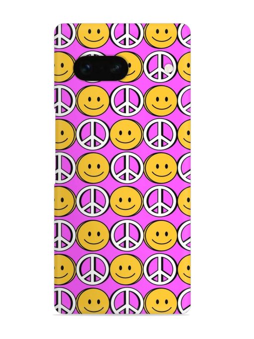 Smiley Face Peace Snap Case for Google Pixel 7A