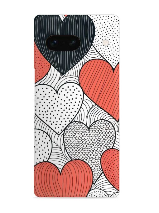 Girly Heart Seamless Snap Case for Google Pixel 7A Zapvi