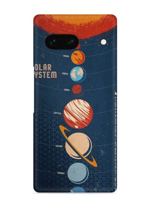 Solar System Vector Snap Case for Google Pixel 7A Zapvi