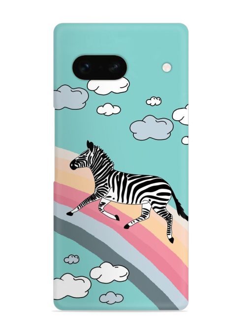 Running Zebra Snap Case for Google Pixel 7A Zapvi