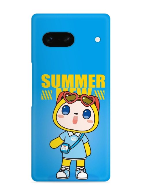 Summer Mew Cartoon Snap Case for Google Pixel 7A Zapvi