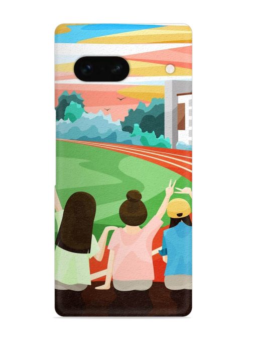 School Playground Snap Case for Google Pixel 7A Zapvi